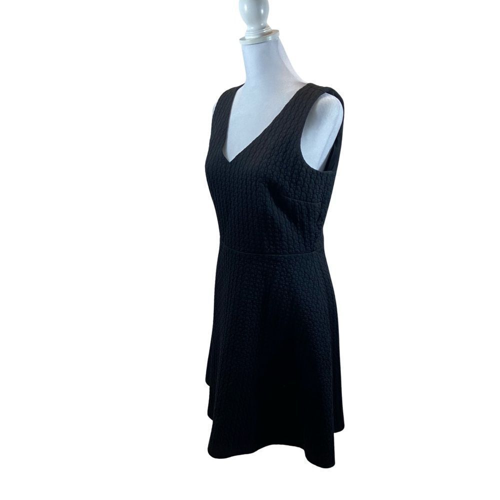 New With Tags Ann Taylor Loft Black Textured Sleeveless‎ Midi Dress Size 6